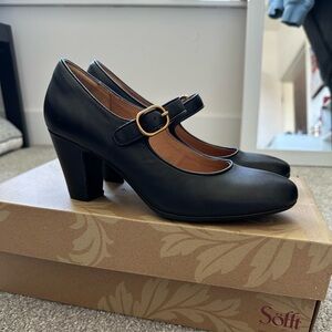 Sofft black Mary Jane heels (style Leslie)